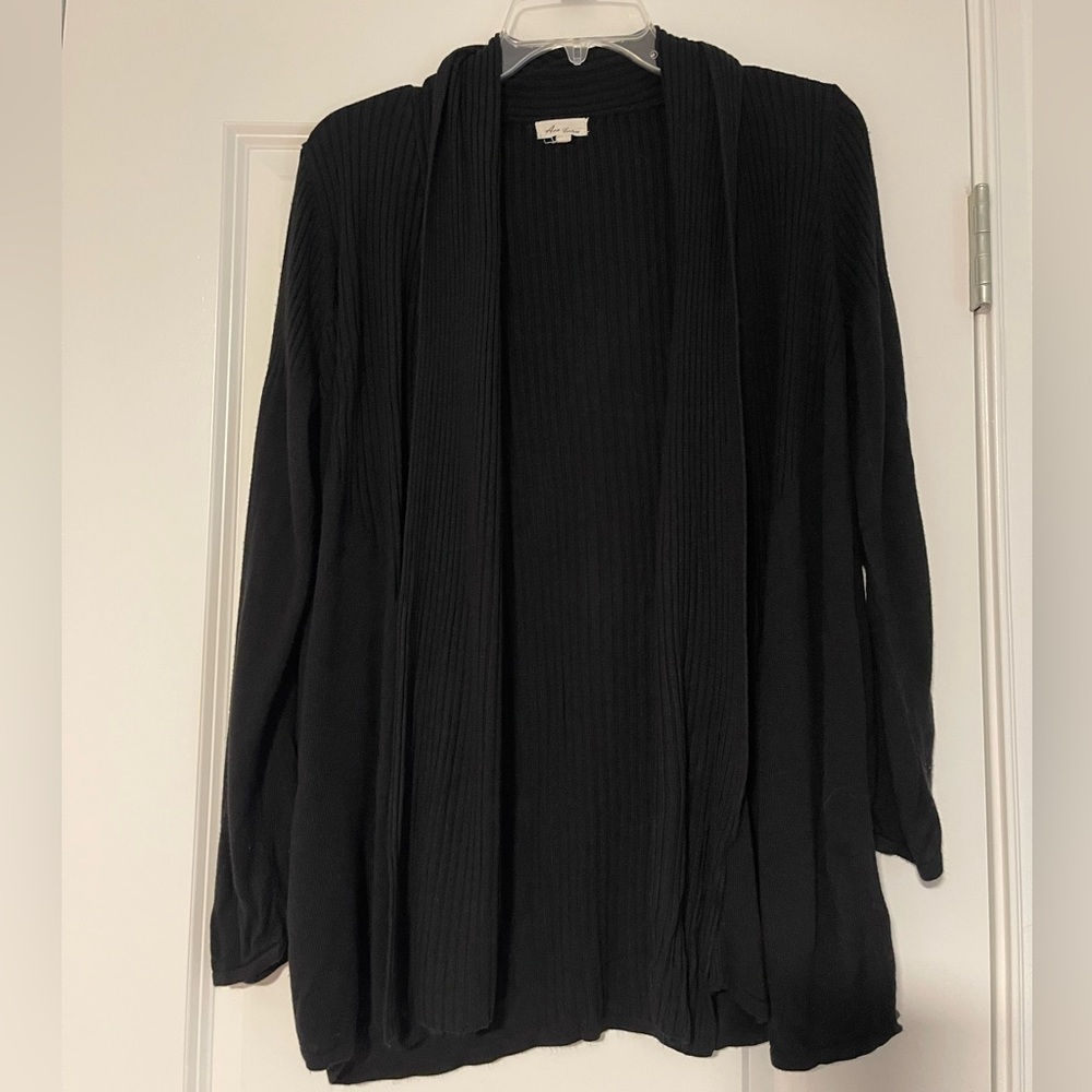 Women's Black Ana Couture Cardigan Sweater, size S